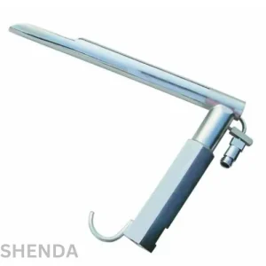 Negus Anterior Commissure Laryngoscope with Long Cut with Fiber Optic Carrier