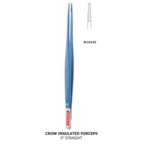 Crow Insulated Forceps 9” Straight