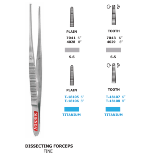 DISSECTING FORCEPS FINE