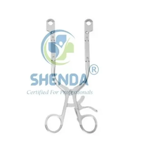 cloward cervical spine self retaining retractors with ball snap closure – double hinge large