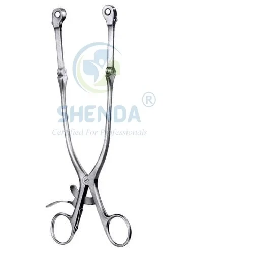 cloward cervical spine self retaining retractors with ball snap closure – single hinge large