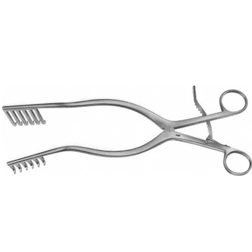 Hemilaminectomy Self- Retaining Retractor, Straight, 6×6 Prongs